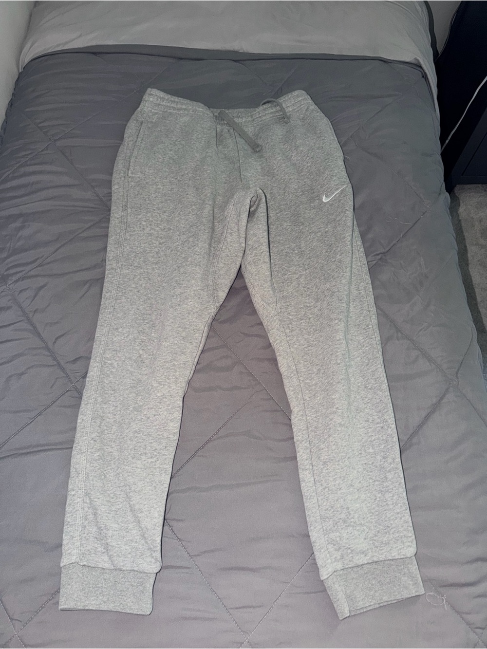 Nike Men's Light Gray Sweatpants Joggers